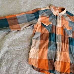 Levi's Flannel Shirt XL Pearl Snaps